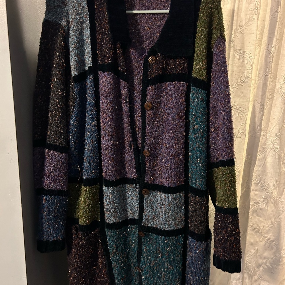White Stag Multicolor Patchwork Cardigan
